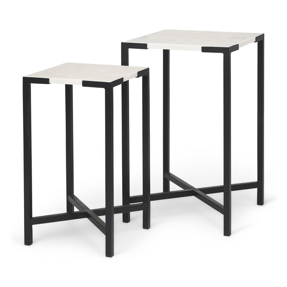 Mercana - Lucas Accent Table in Black, Metal