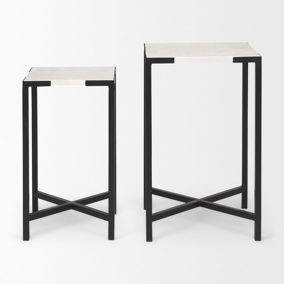 Mercana - Lucas Accent Table in Black, Metal
