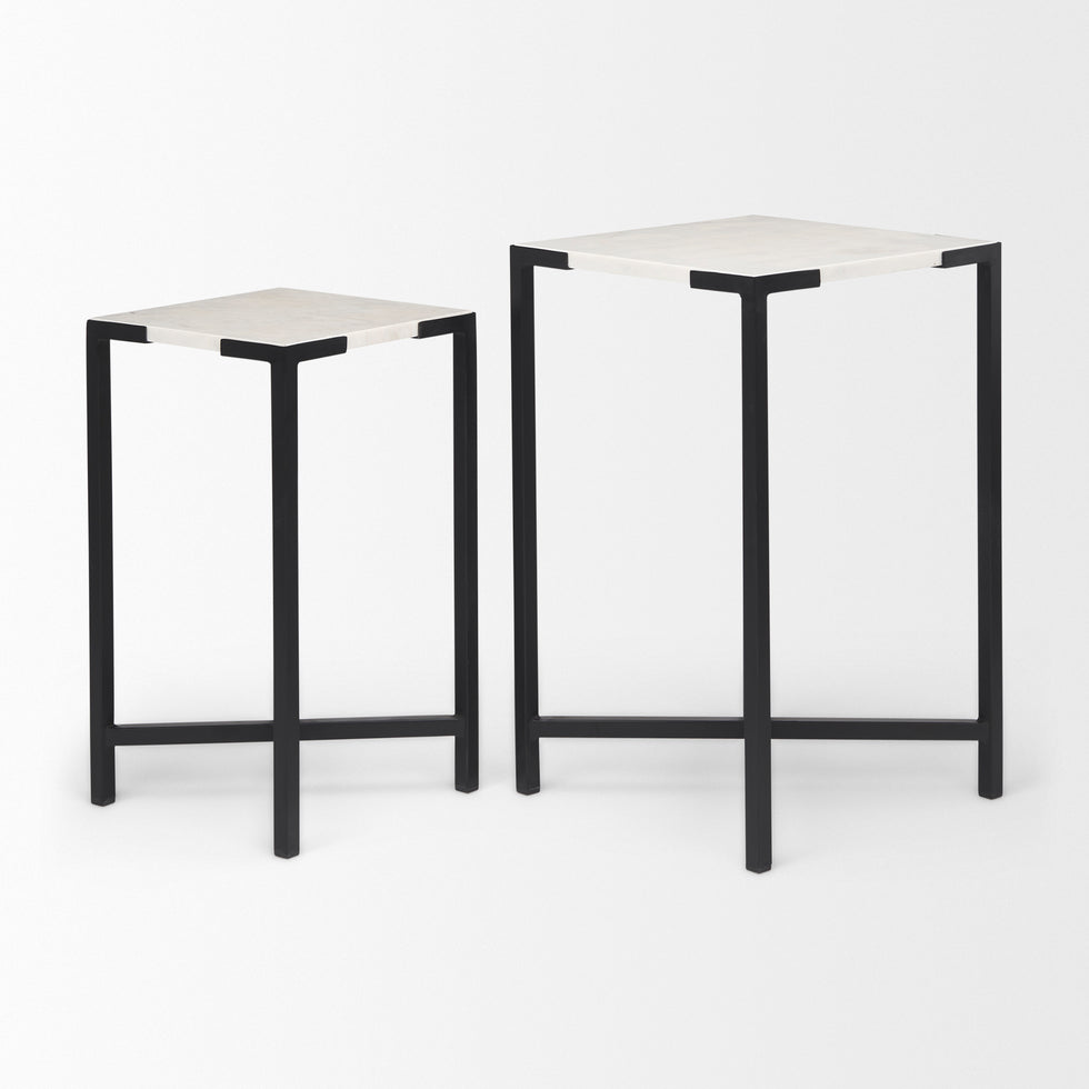 Mercana - Lucas Accent Table in Black, Metal