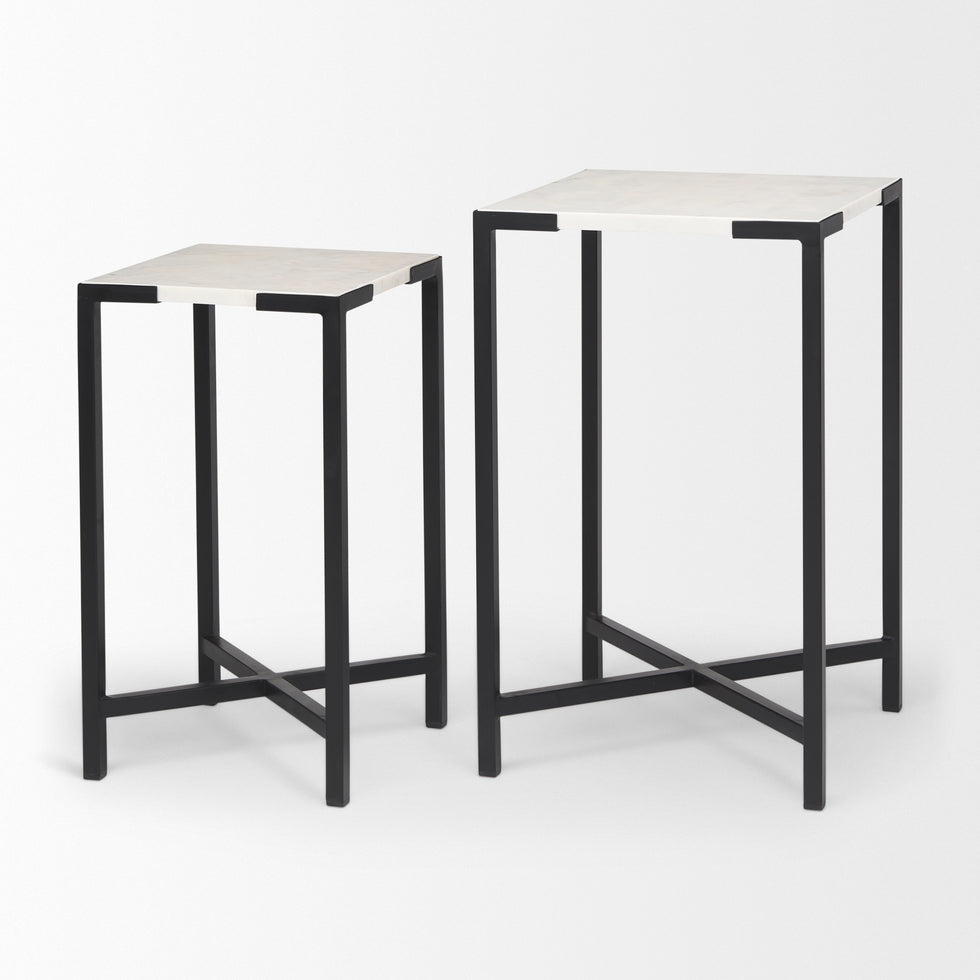 Mercana - Lucas Accent Table in Black, Metal