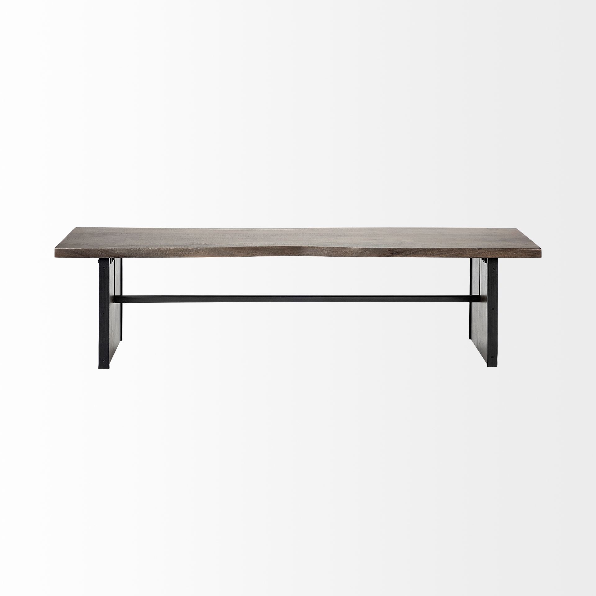 Mercana - Ledger Bench in Brown, Solid Wood