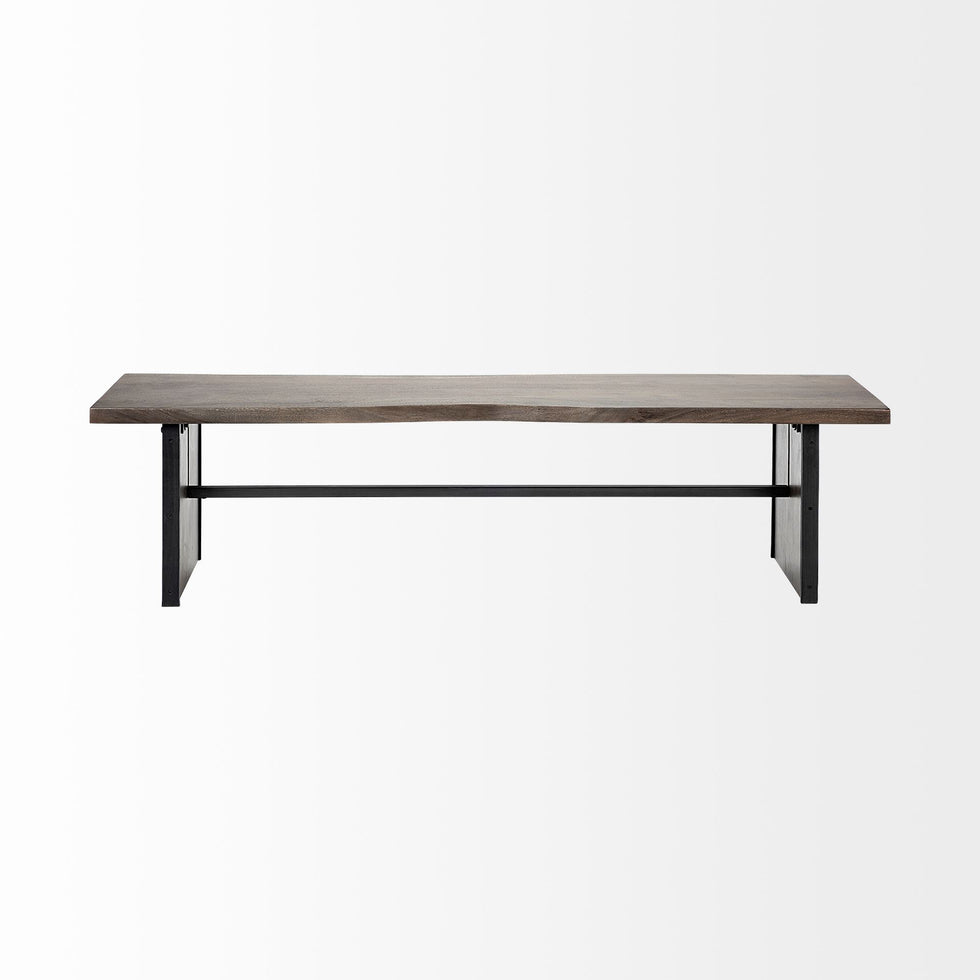 Mercana - Ledger Bench in Brown, Solid Wood