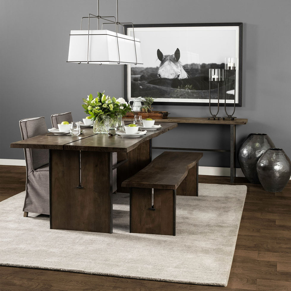 Mercana - Ledger Bench in Brown, Solid Wood