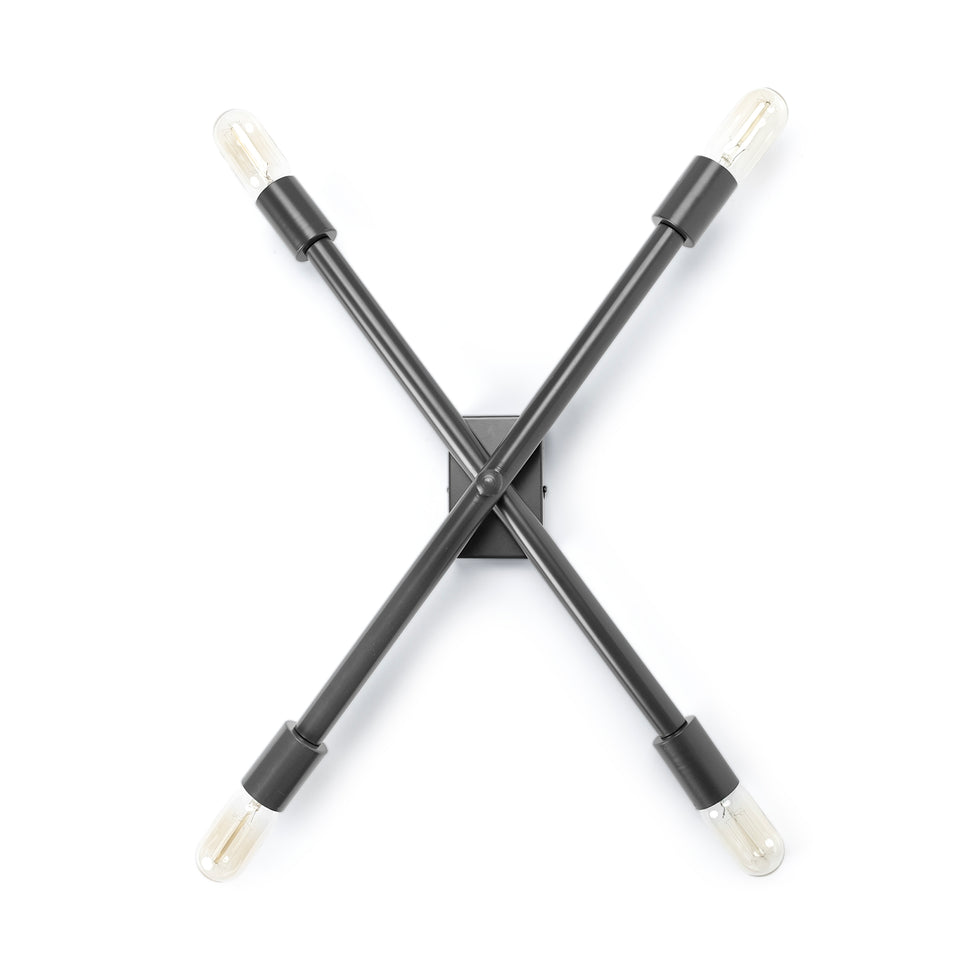 Mercana - Xendi Wall Sconce in Black, Metal