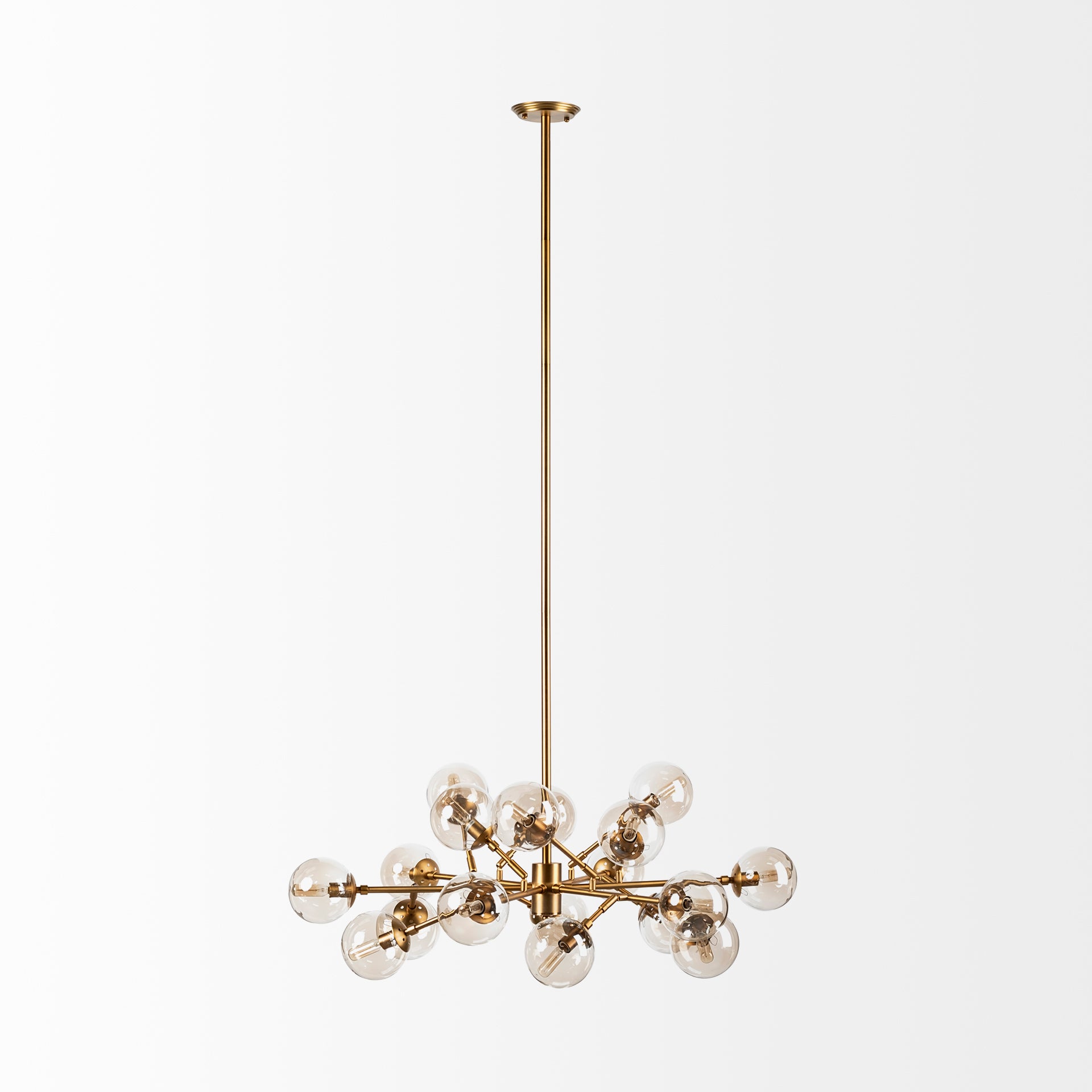 Mercana - Rudyard Chandelier in Gold, Glass