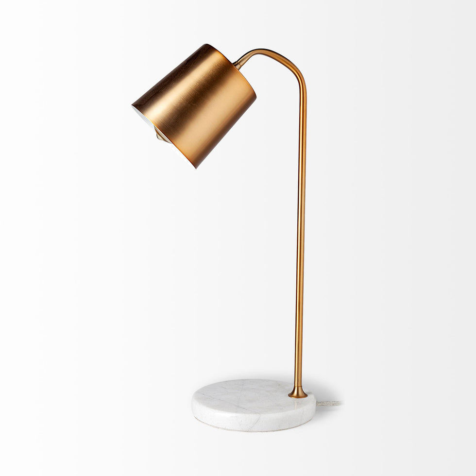 Mercana - Sanderson Table Lamp in Gold, Marble