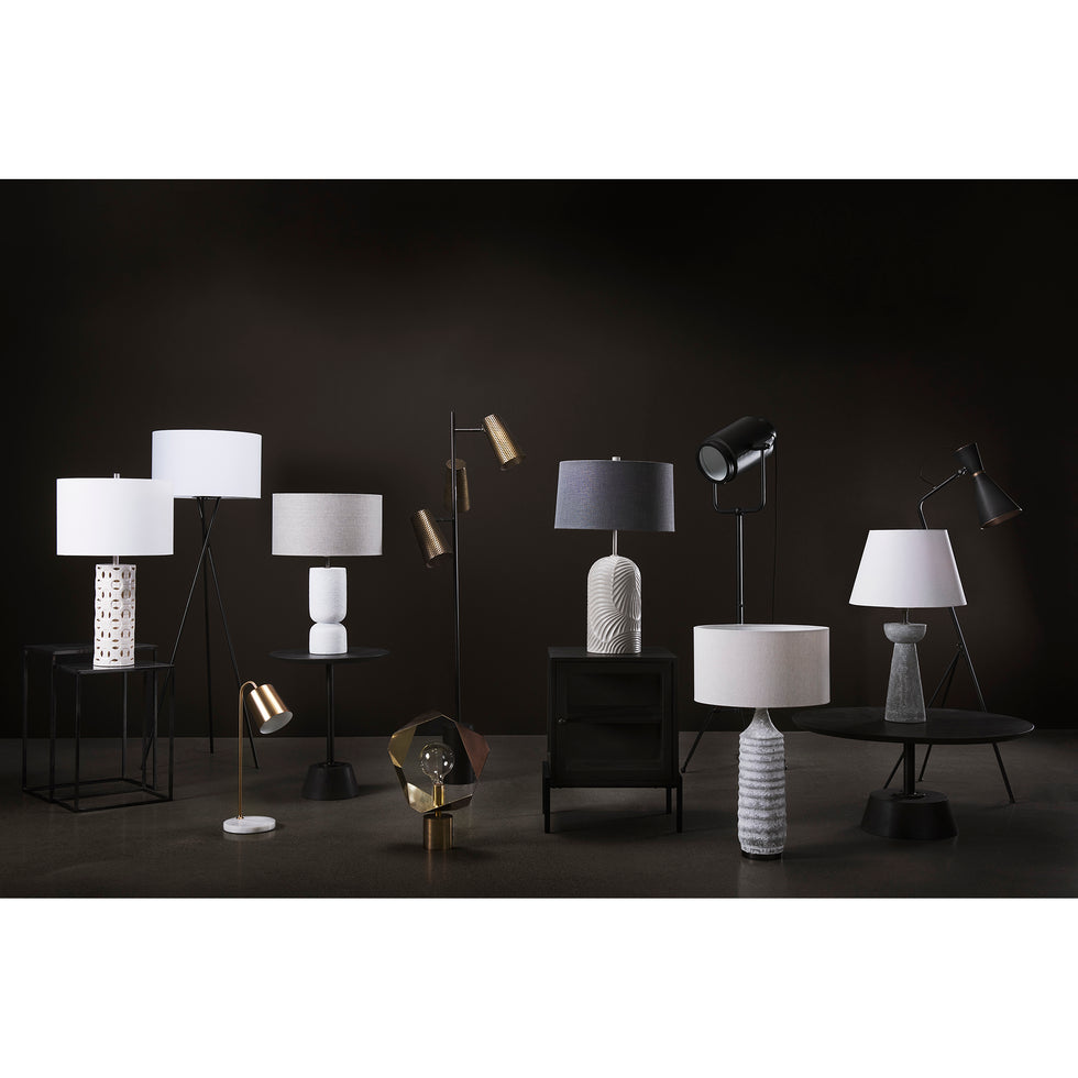 Mercana - Sanderson Table Lamp in Gold, Marble