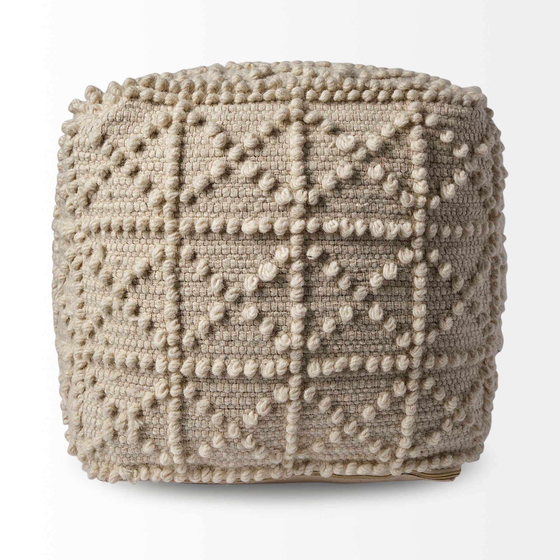 Mercana - Leroy Pouf in Cream, Wool