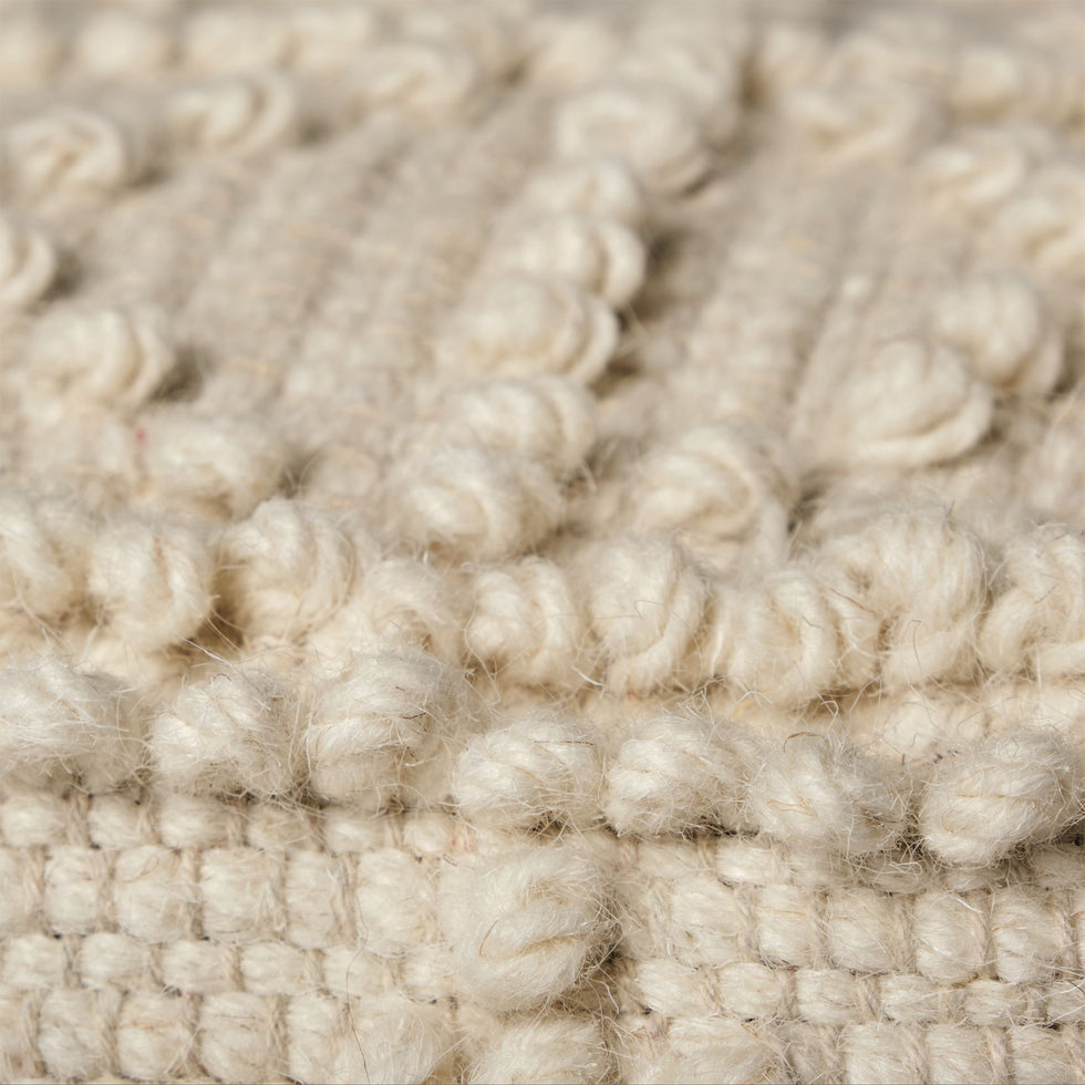 Mercana - Leroy Pouf in Cream, Wool