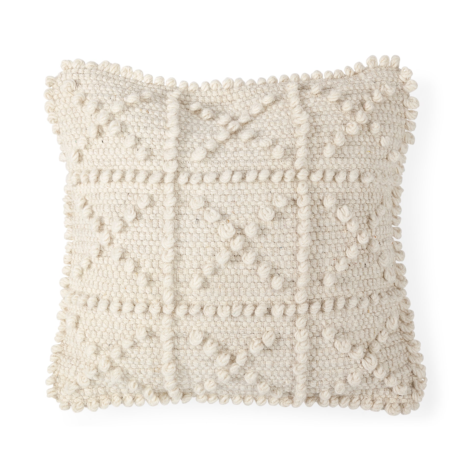 Mercana - Leroy Pillow in Cream, Wool Blend