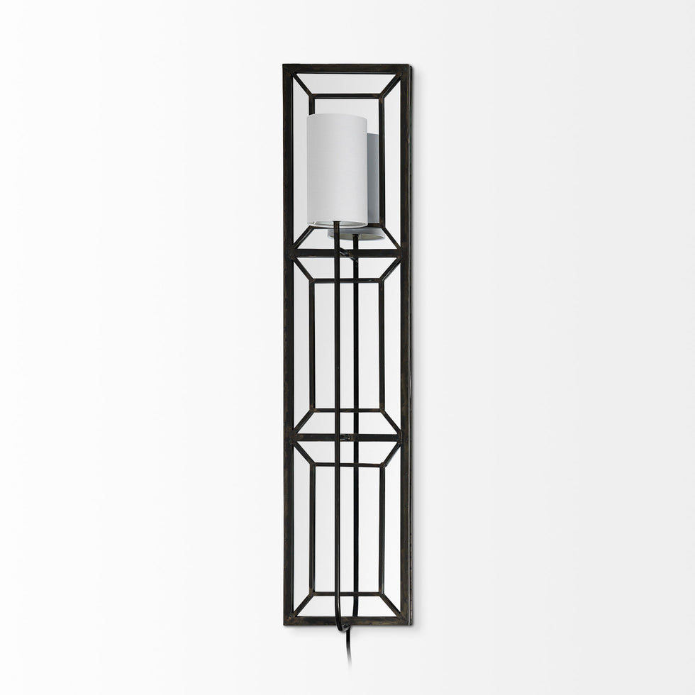 Mercana - Noah Wall Sconce in Black, Metal