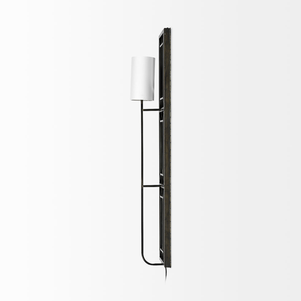 Mercana - Noah Wall Sconce in Black, Metal