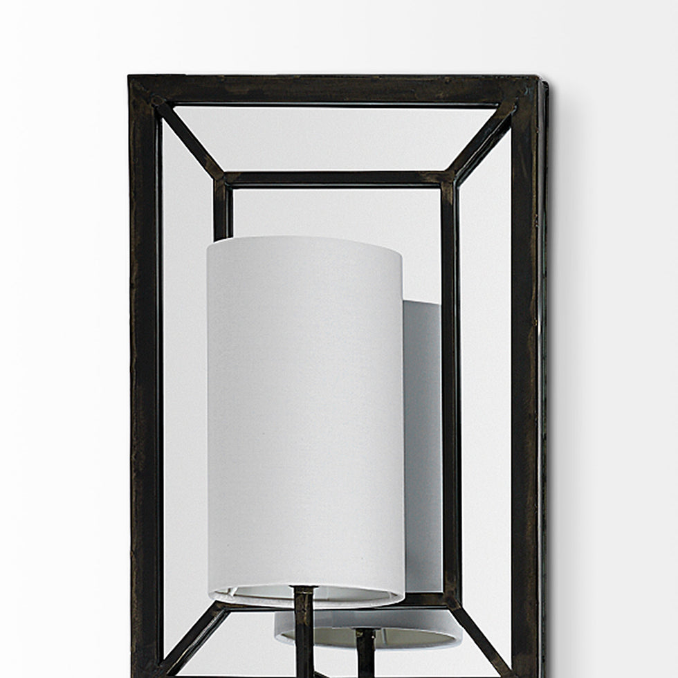 Mercana - Noah Wall Sconce in Black, Metal