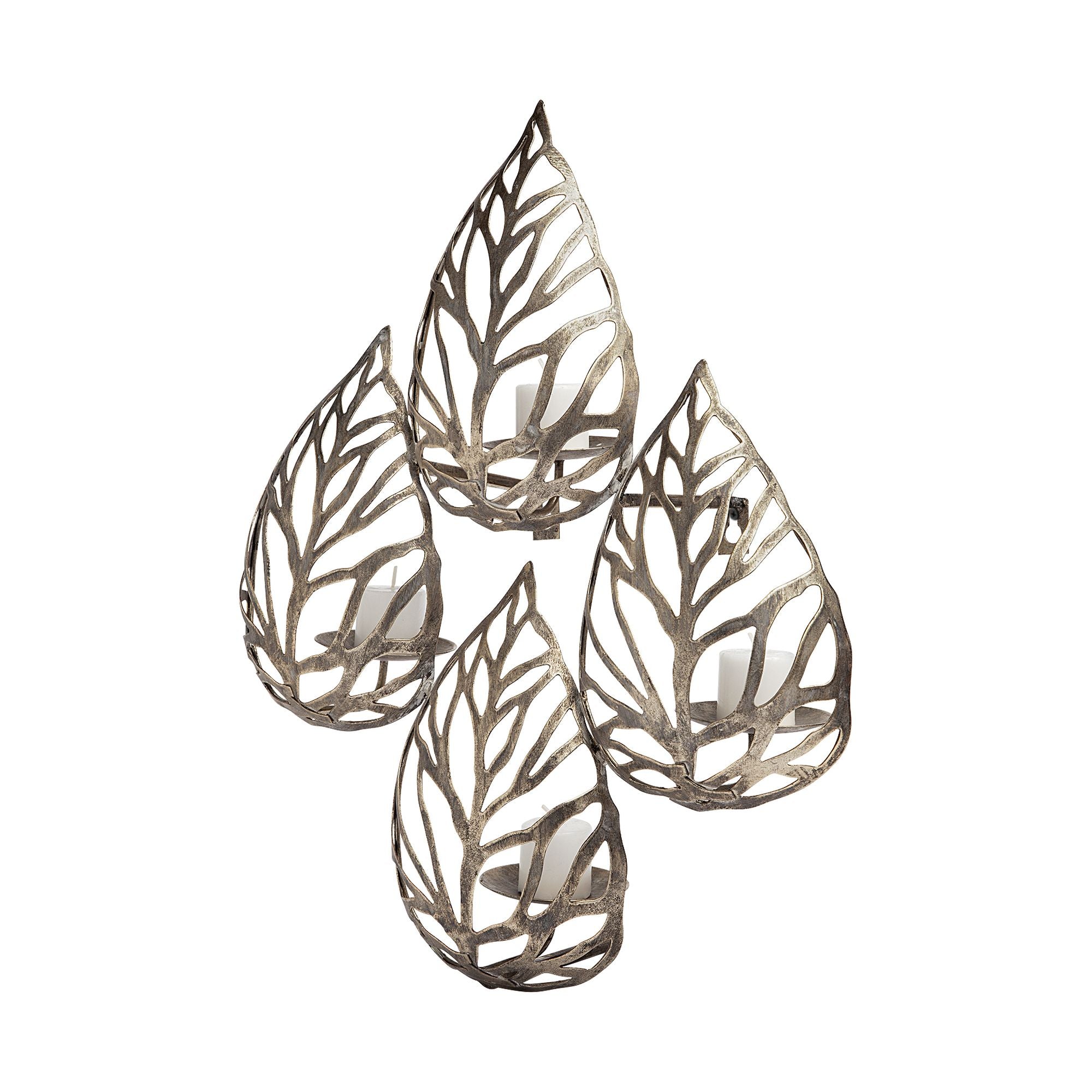 Mercana - Lana I Single Champagne Toned Wall Candle Holder