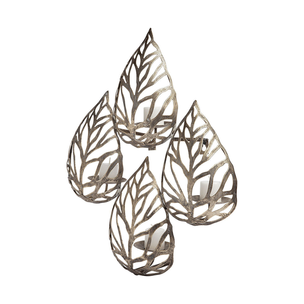 Mercana - Lana I Single Champagne Toned Wall Candle Holder