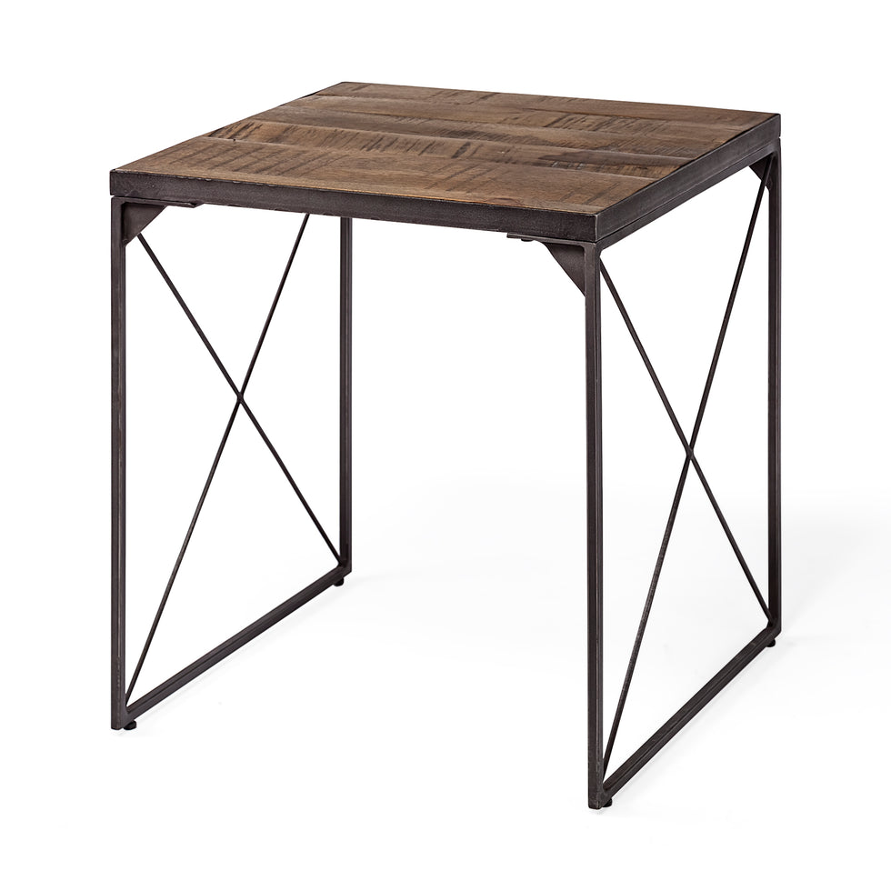 Mercana - Trestman End Table in Brown, Metal