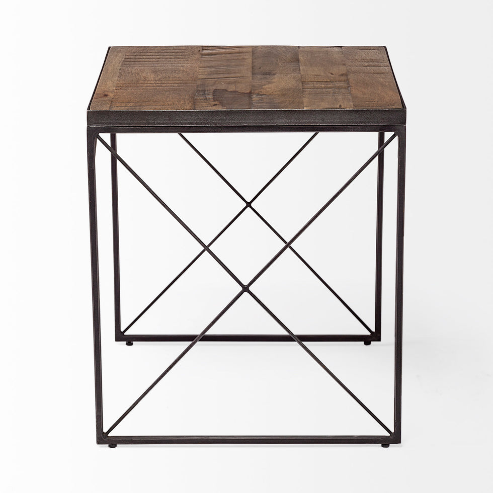 Mercana - Trestman End Table in Brown, Metal