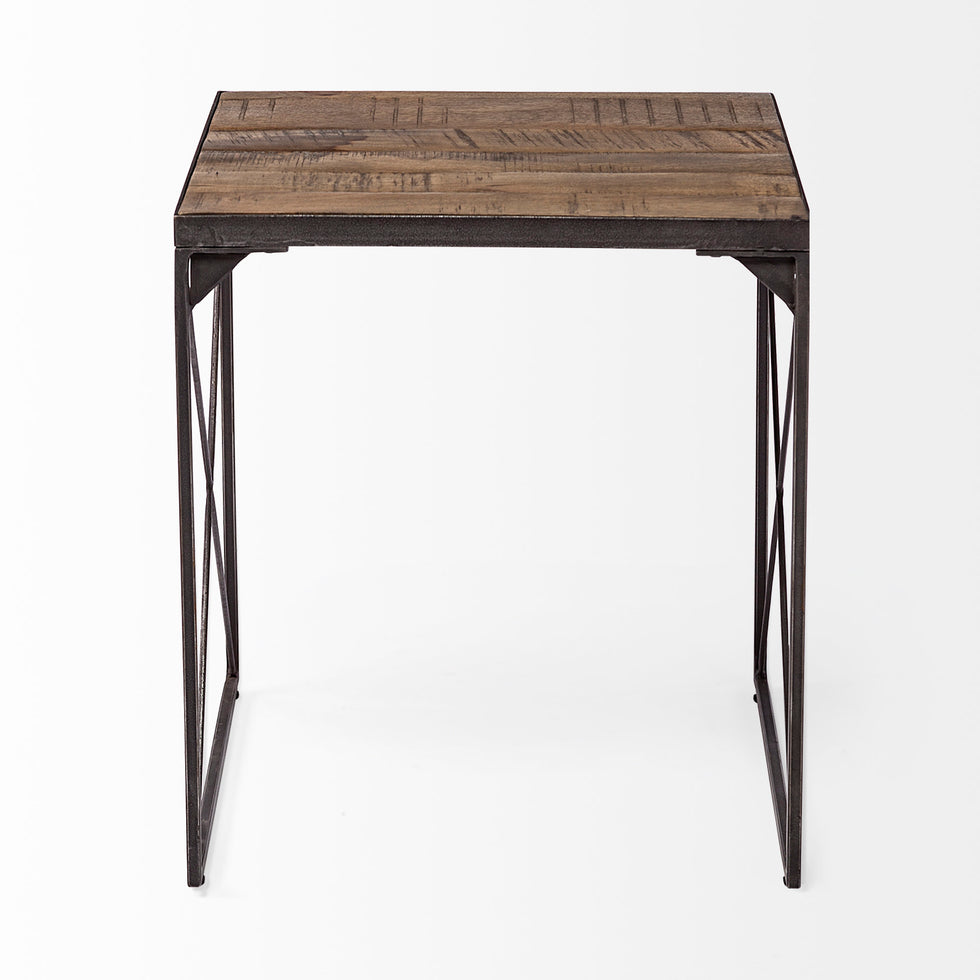 Mercana - Trestman End Table in Brown, Metal