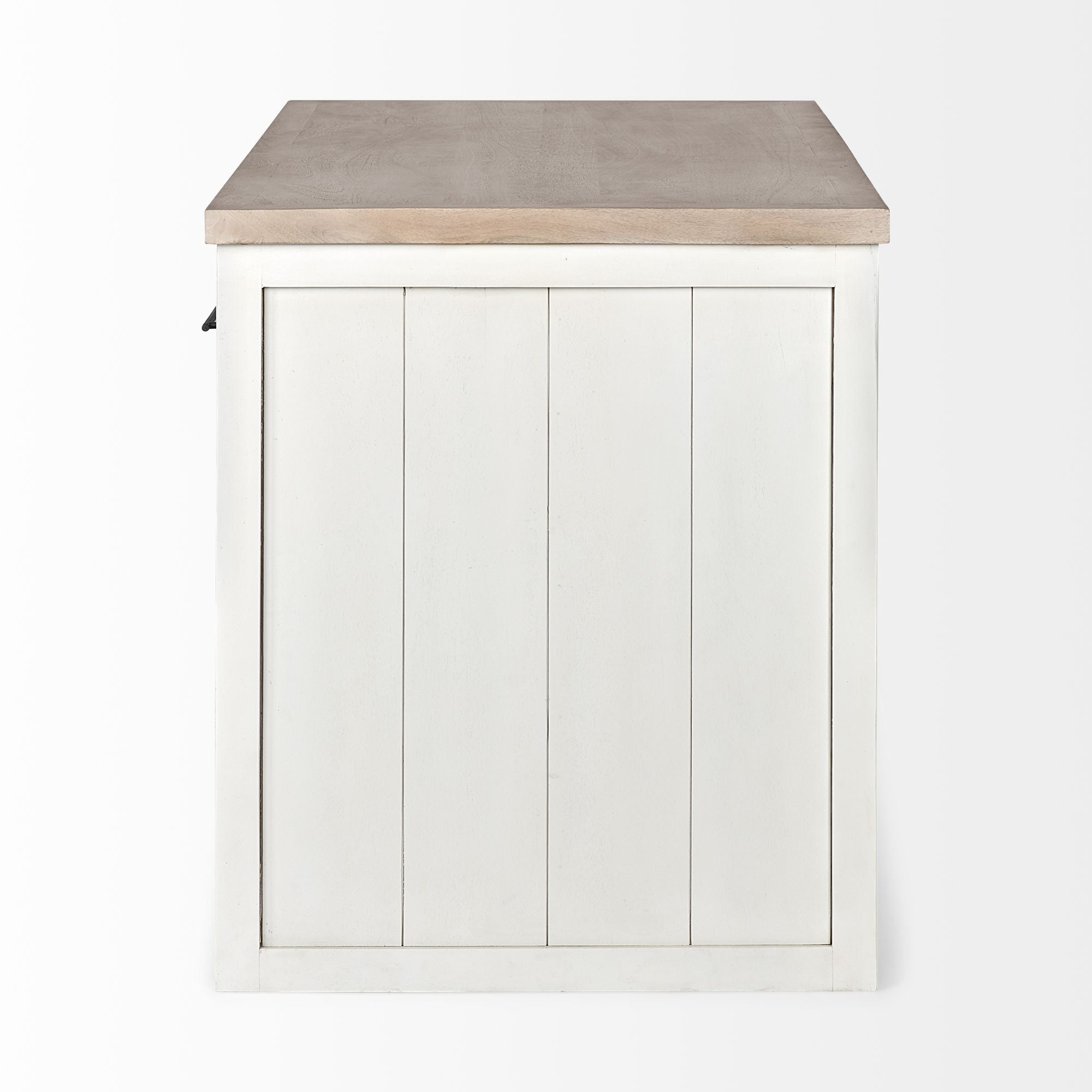 Mercana - Fairview Kitchen Island in White/Brown