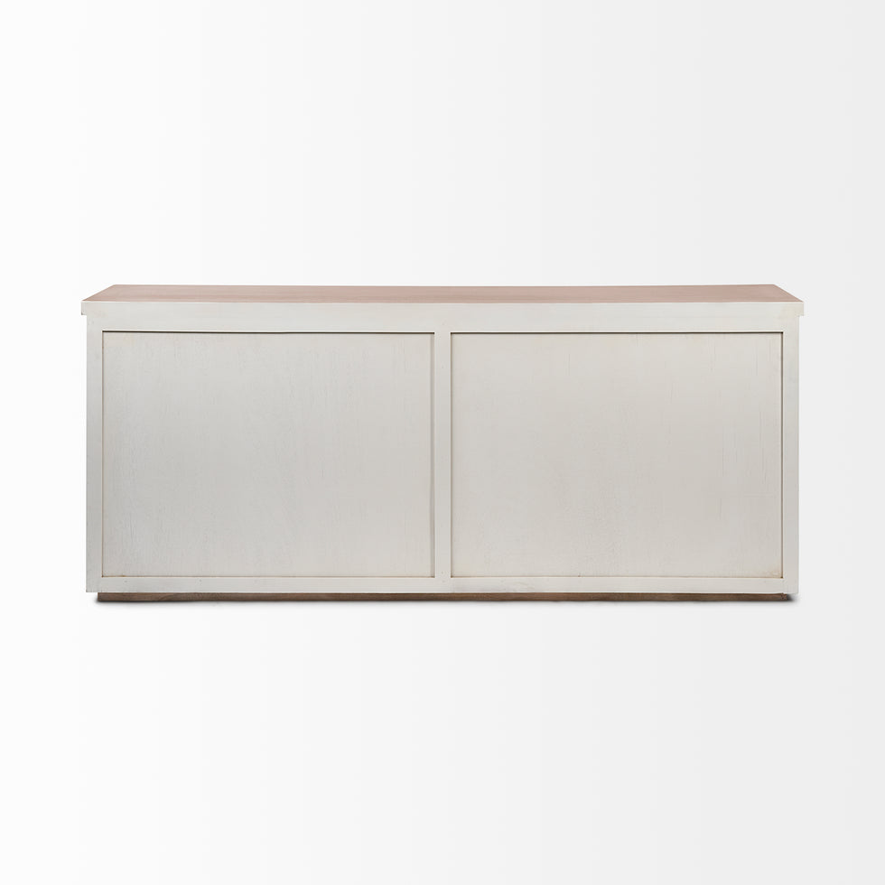 Mercana - Fairview Sideboard in Brown/White, Solid Wood