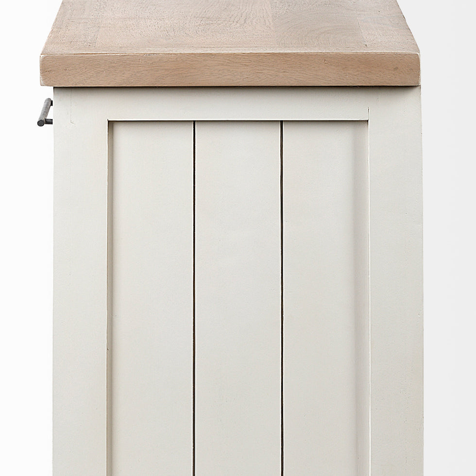 Mercana - Fairview Sideboard in Brown/White, Solid Wood