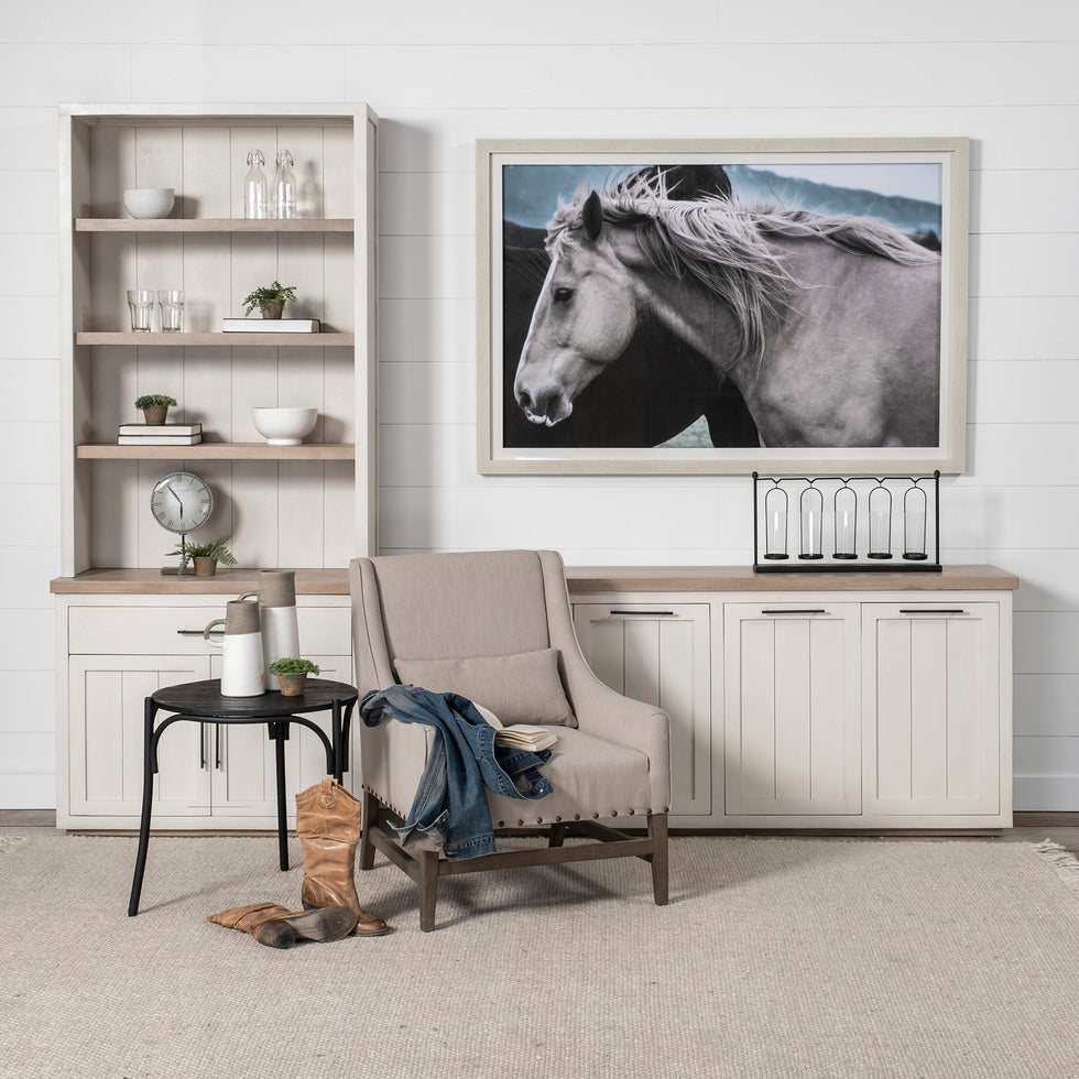 Mercana - Fairview Sideboard in Brown/White, Solid Wood