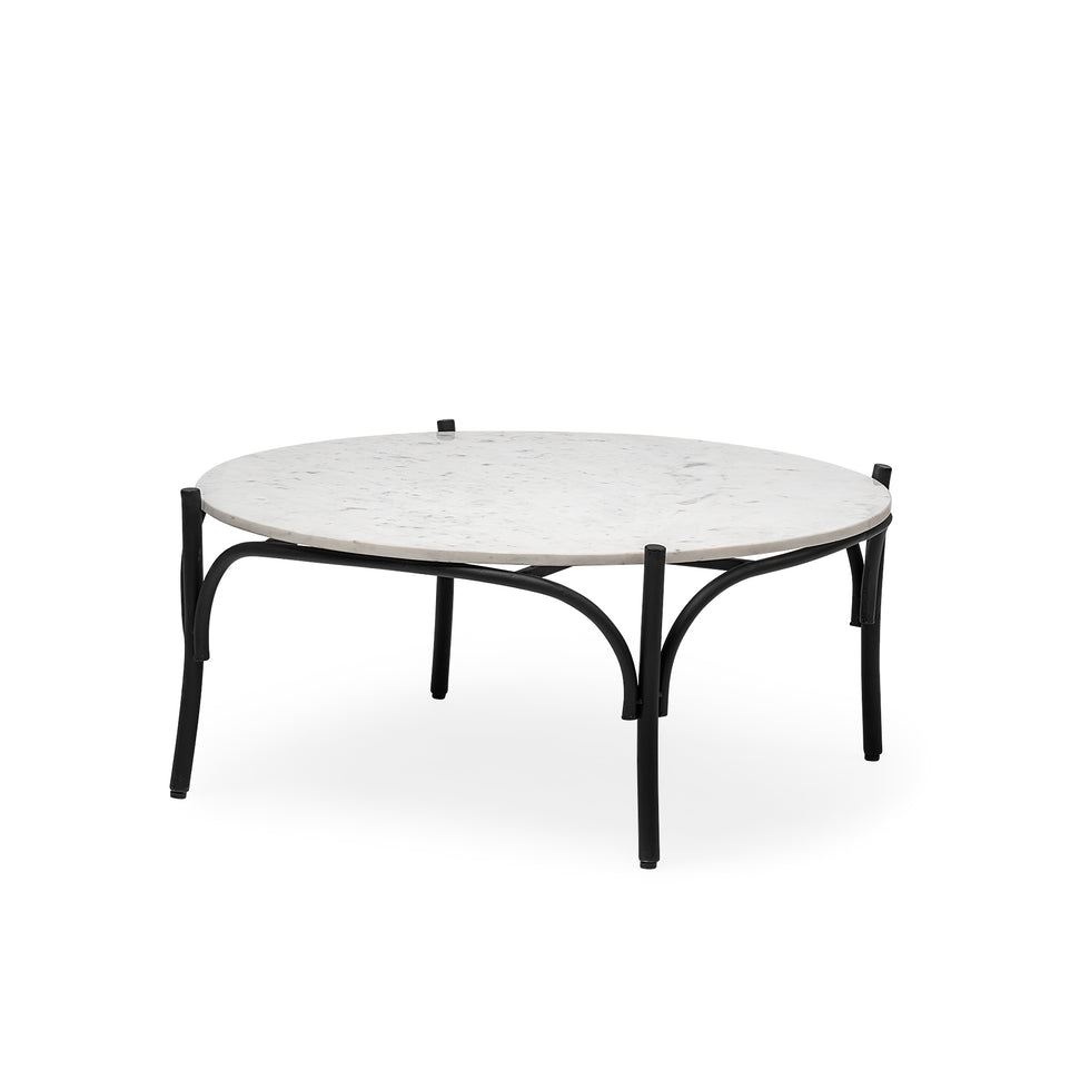 Mercana - Etienne Coffee Table in Black/White, Metal