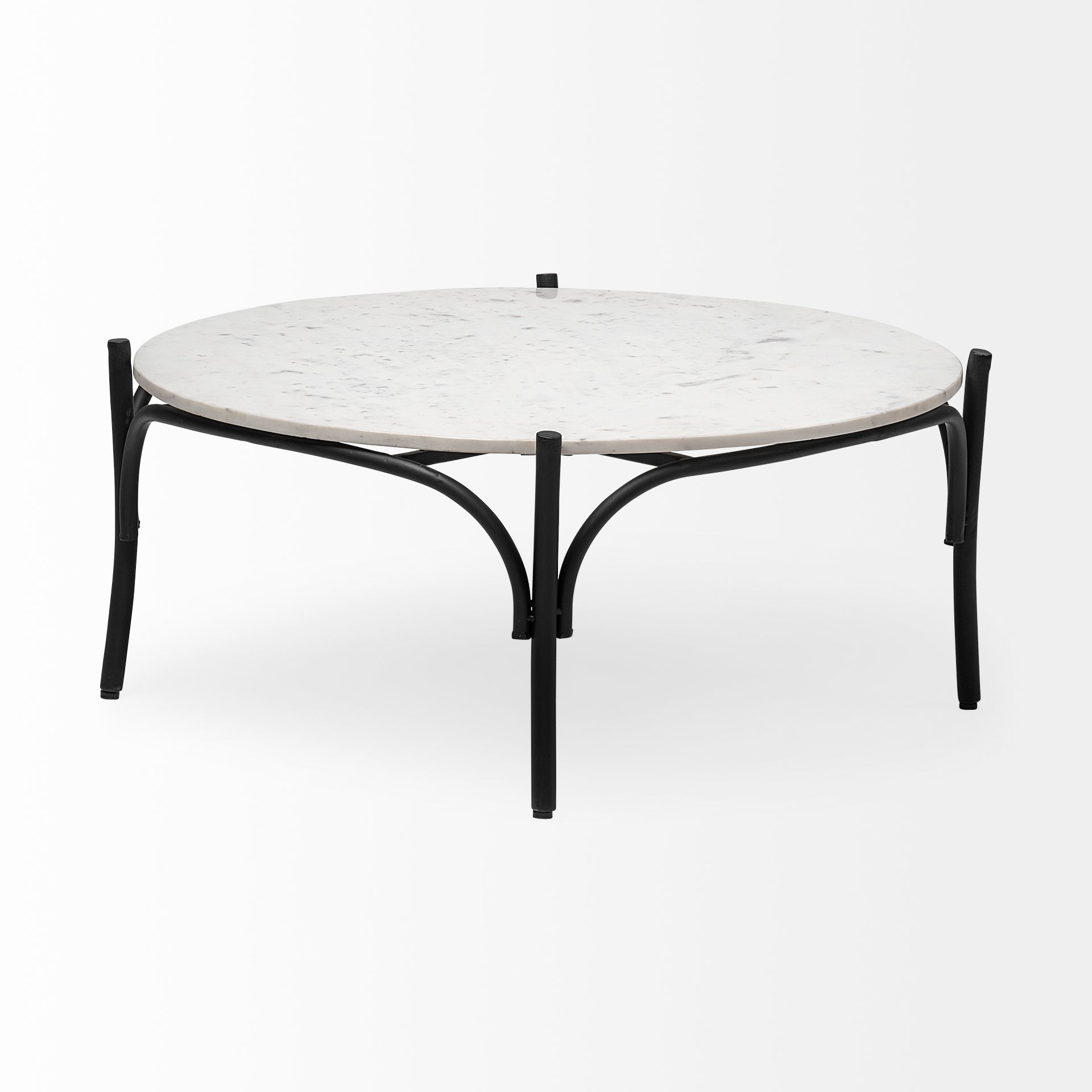 Mercana - Etienne Coffee Table in Black/White, Metal