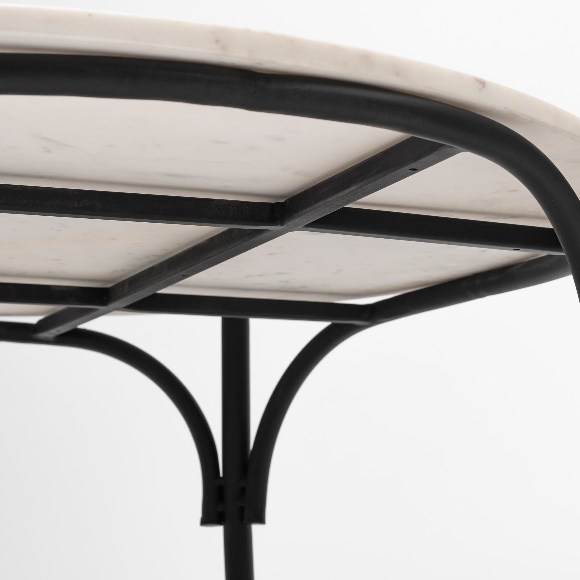 Mercana - Etienne Coffee Table in Black/White, Metal