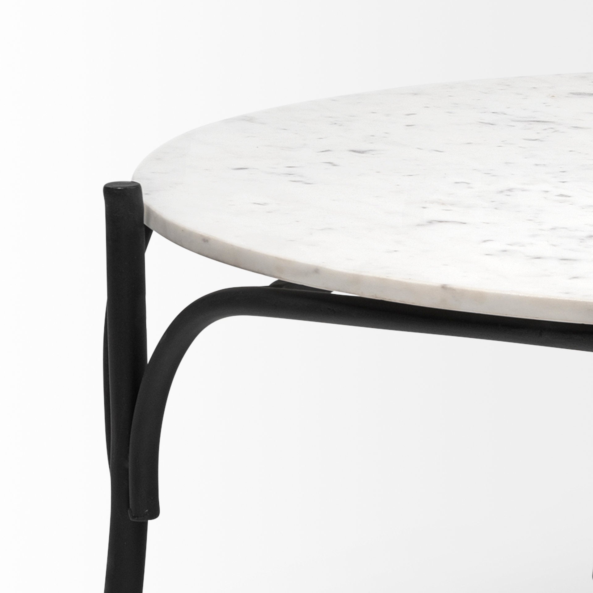 Mercana - Etienne Coffee Table in Black/White, Metal