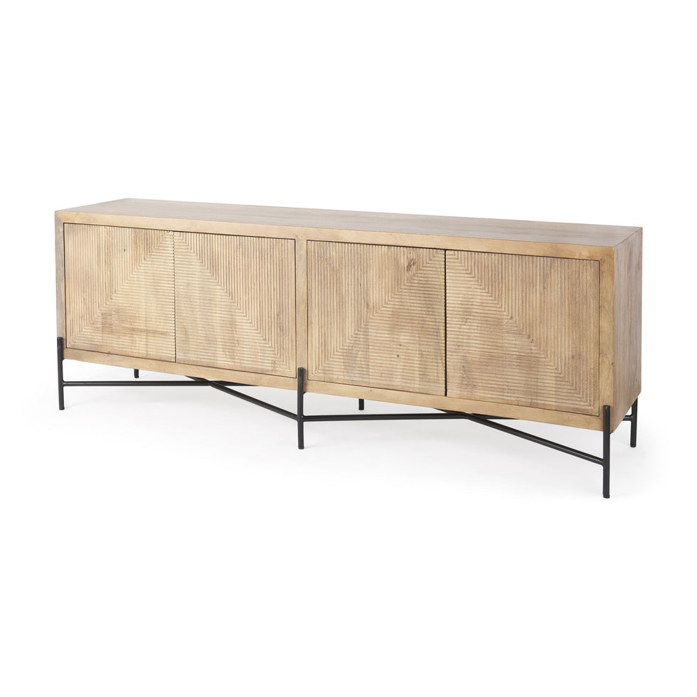 Mercana Cairo Sideboard - Brown, Wood/Metal