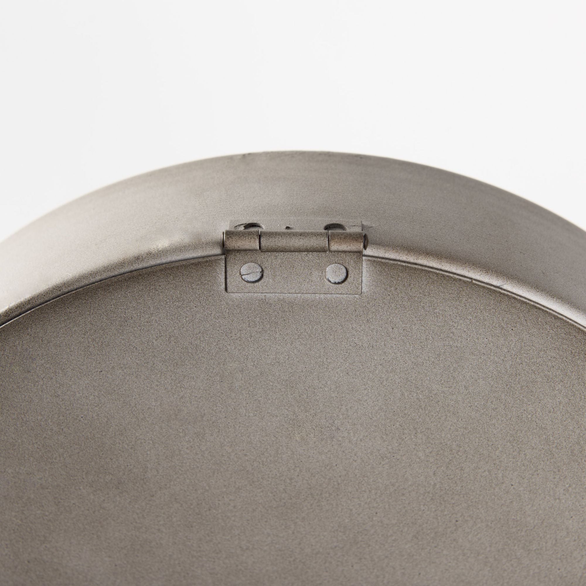 Mercana - Aurus Matte Gray Metal Table Clock