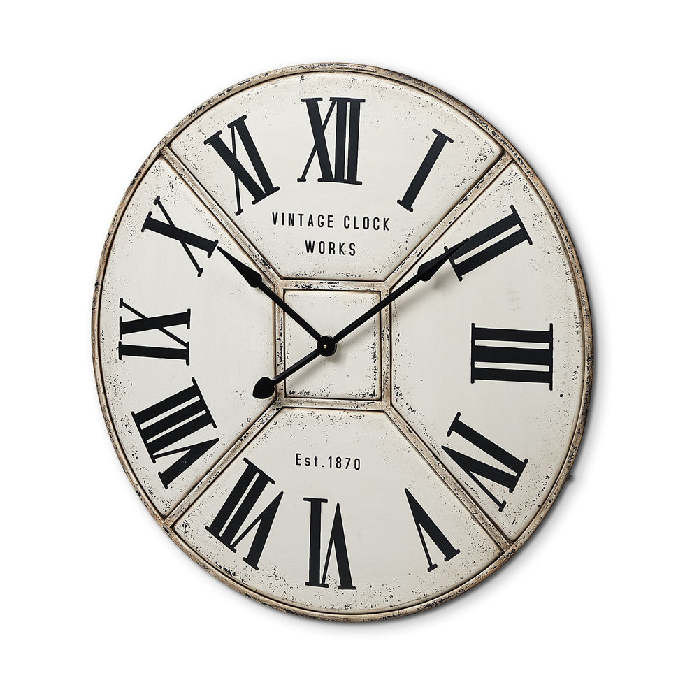 Mercana - Norwich 36.5" Round Industrial Wall Clock