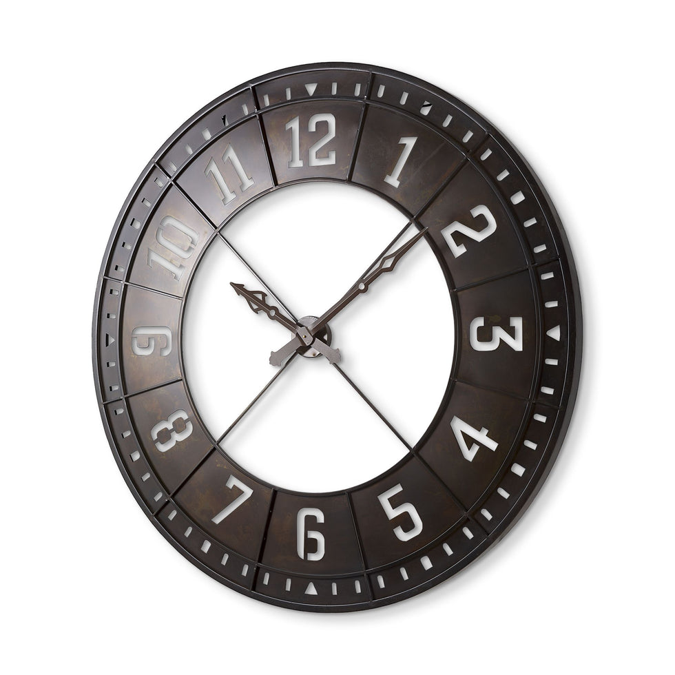 Mercana - Newcastle 56.5" Giant Oversize Industrial Wall Clock