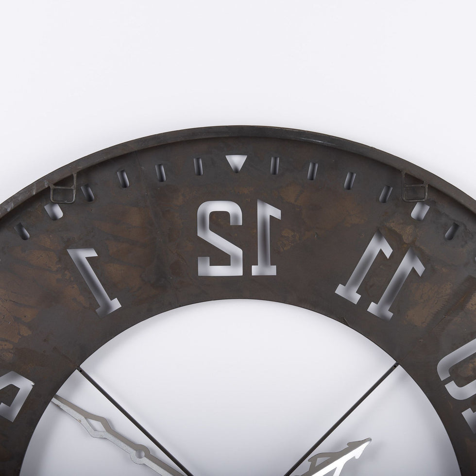Mercana - Newcastle 56.5" Giant Oversize Industrial Wall Clock