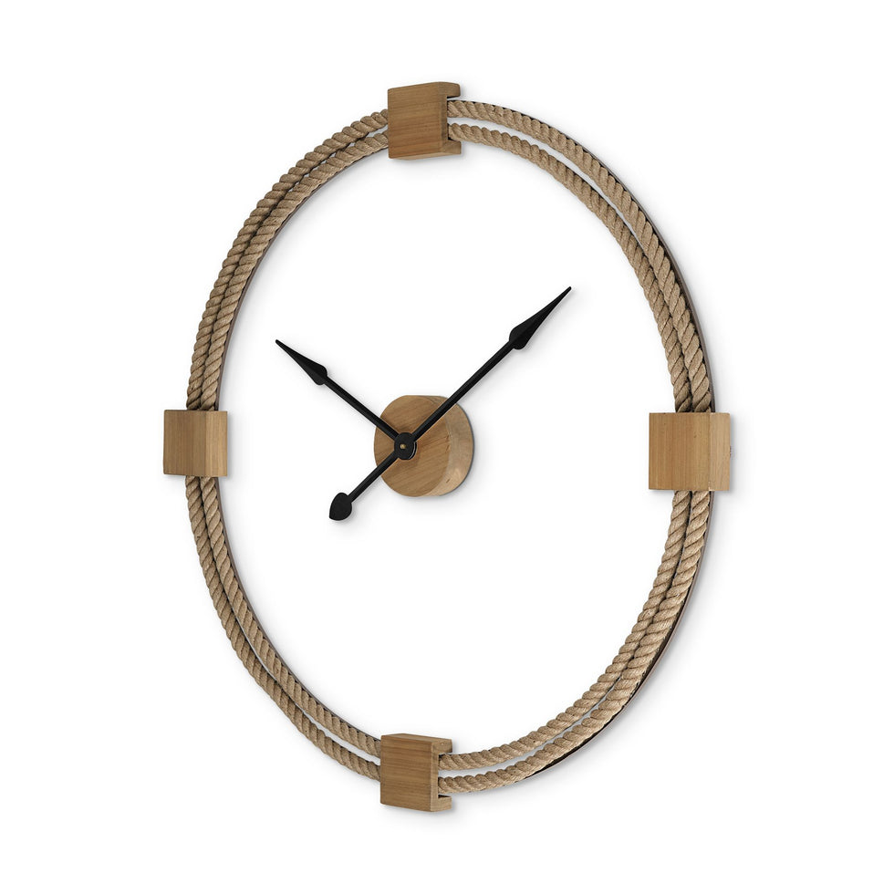 Mercana - Worthing 36" Round Oversize Coastal Wall Clock