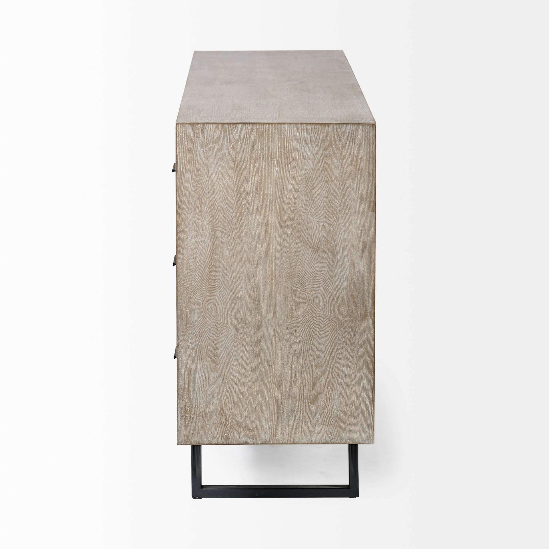 Mercana - Giselle Sideboard in Black/Brown, Solid + Manufactured Wood