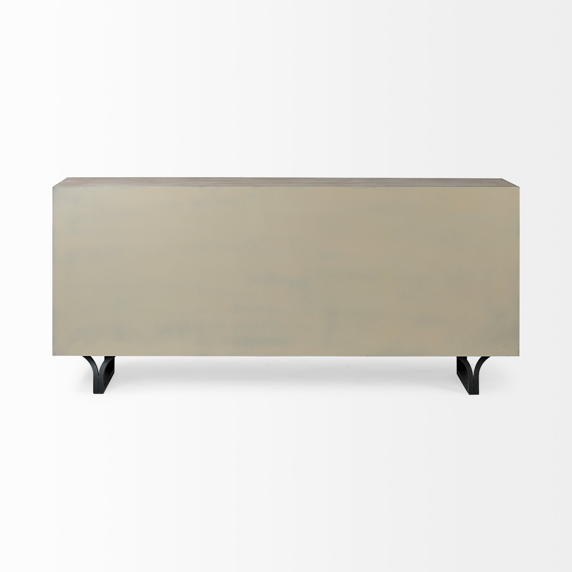 Mercana - Giselle Sideboard in Black/Brown, Solid + Manufactured Wood