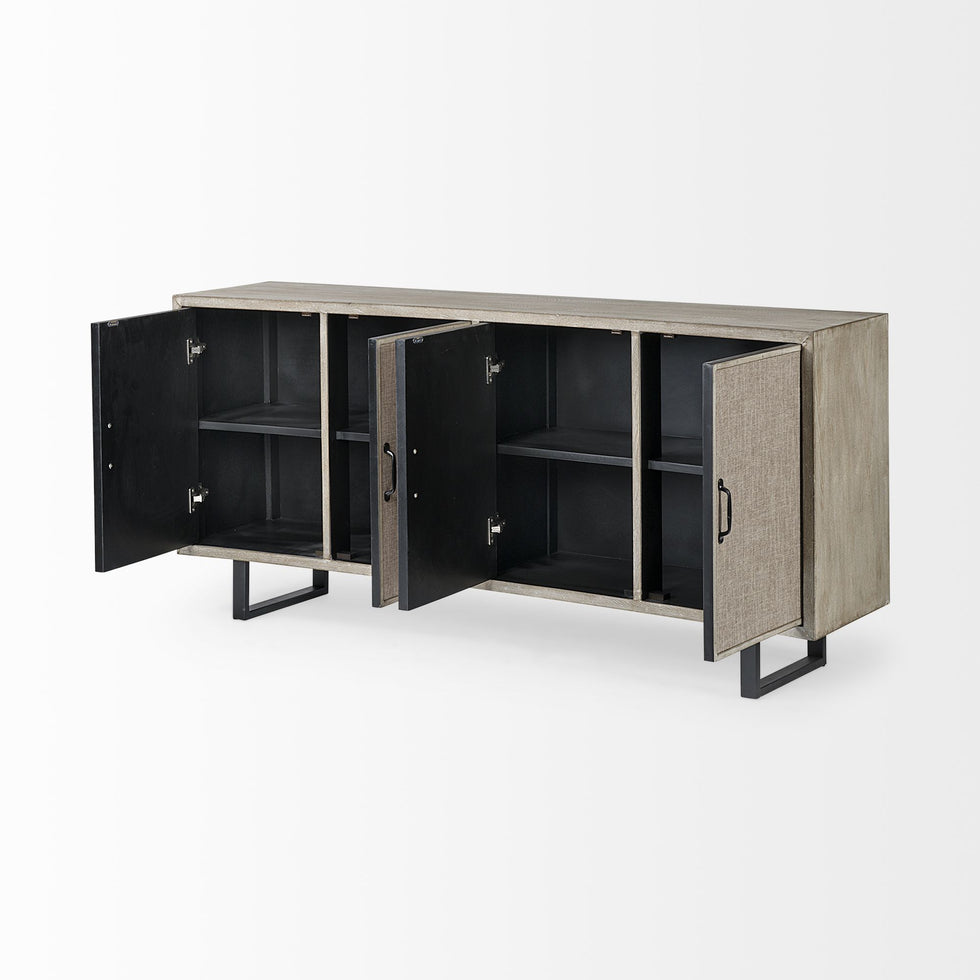 Mercana Bellefontaine Sideboard - Brown, Fir Veneer