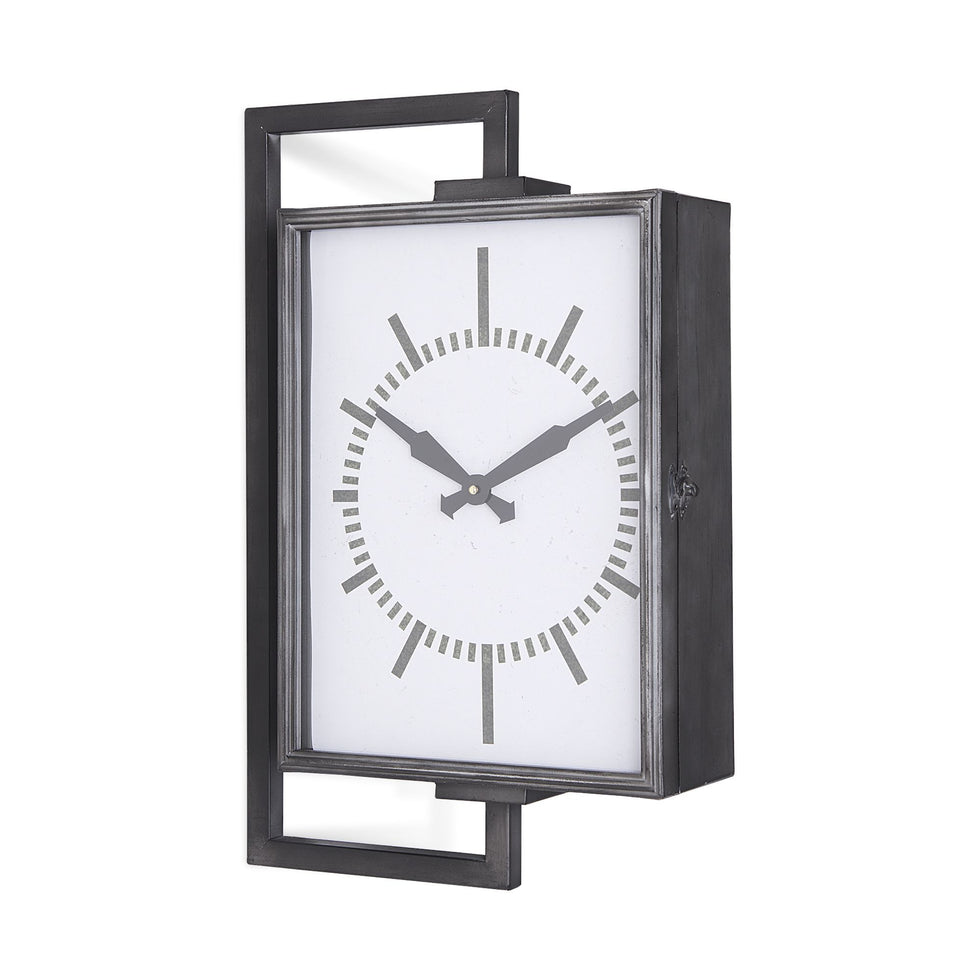 Mercana - Hagar Rectangular Large Industrial Wall Clock