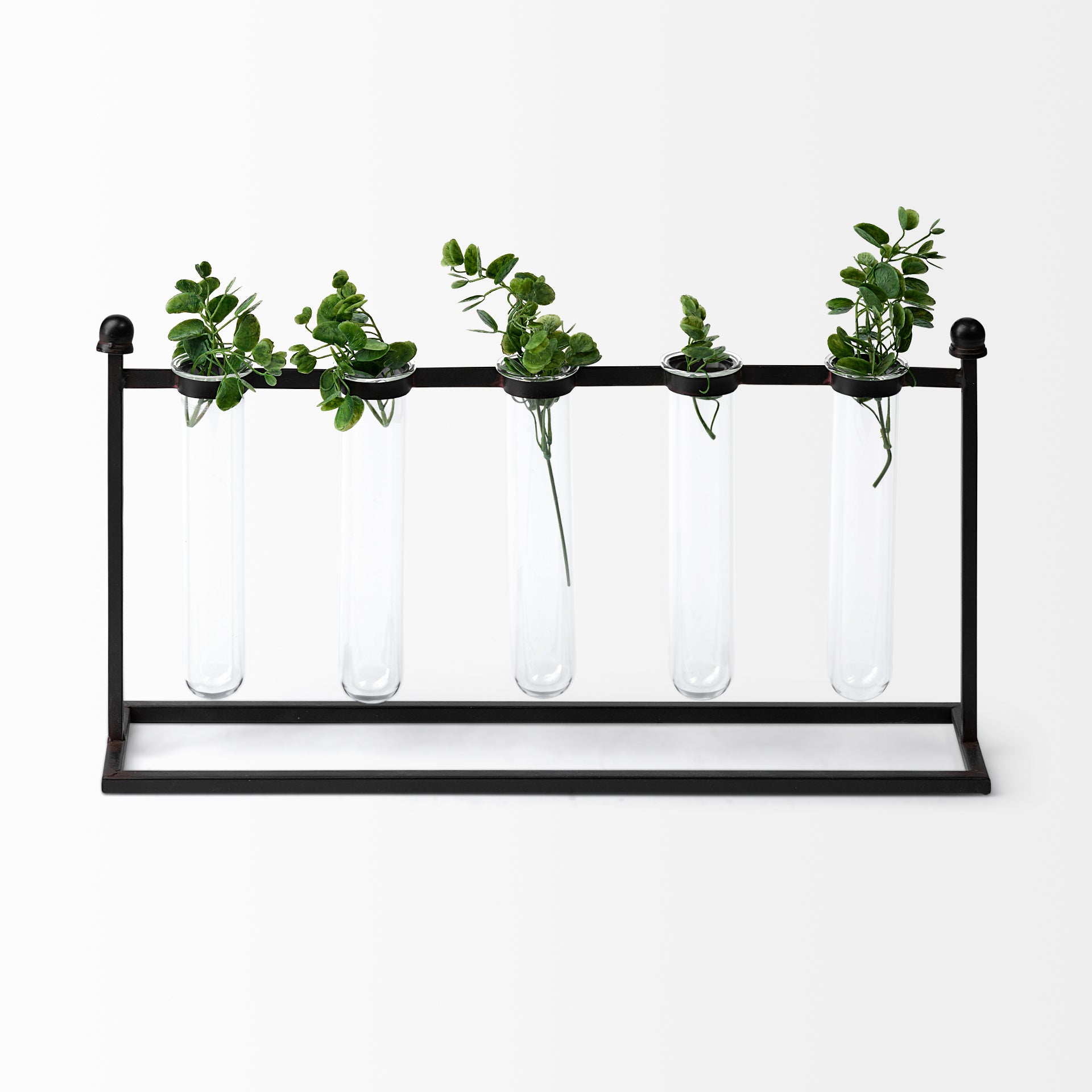 Mercana - Bunsen Vase in Black, Metal