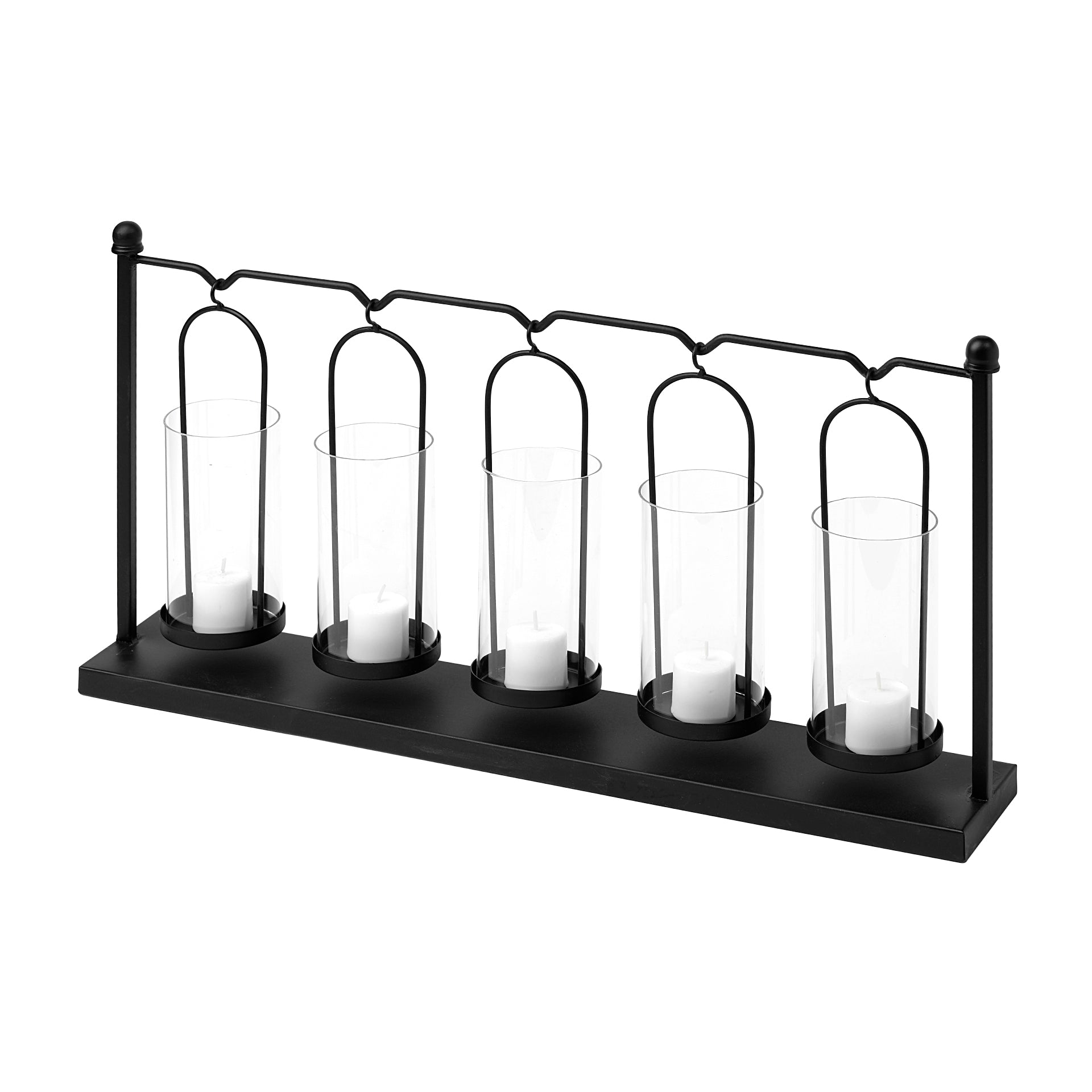 Mercana - Erlen Candle Holder in Black, Metal