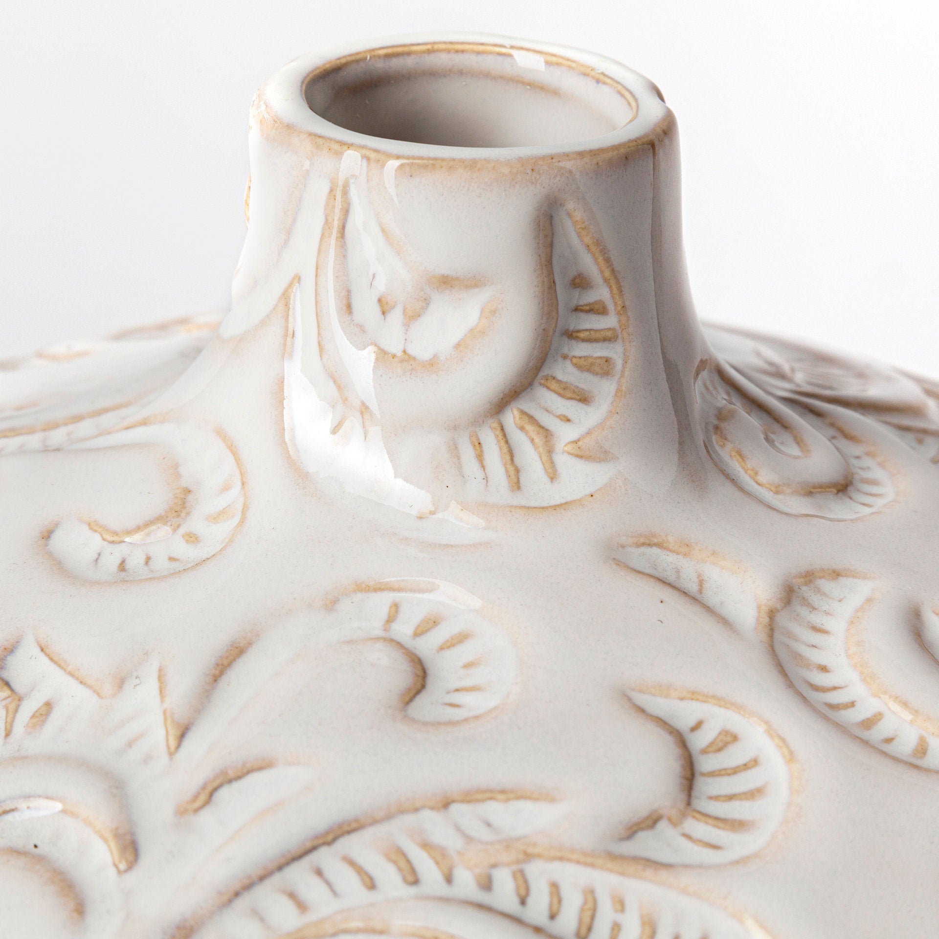 Mercana - Jadiza Vase in White, Ceramic