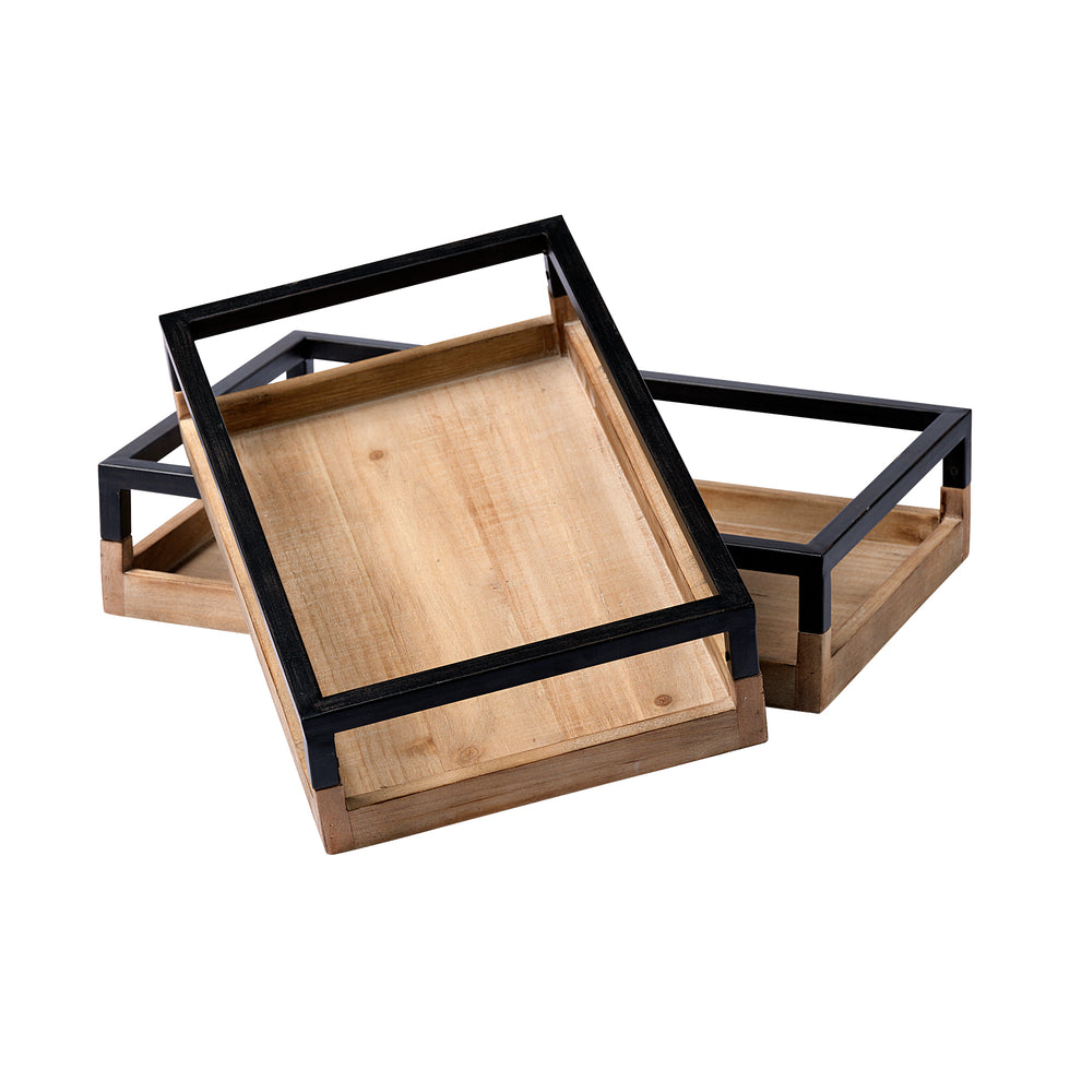 Mercana - Ross Tray in Brown, Solid Wood