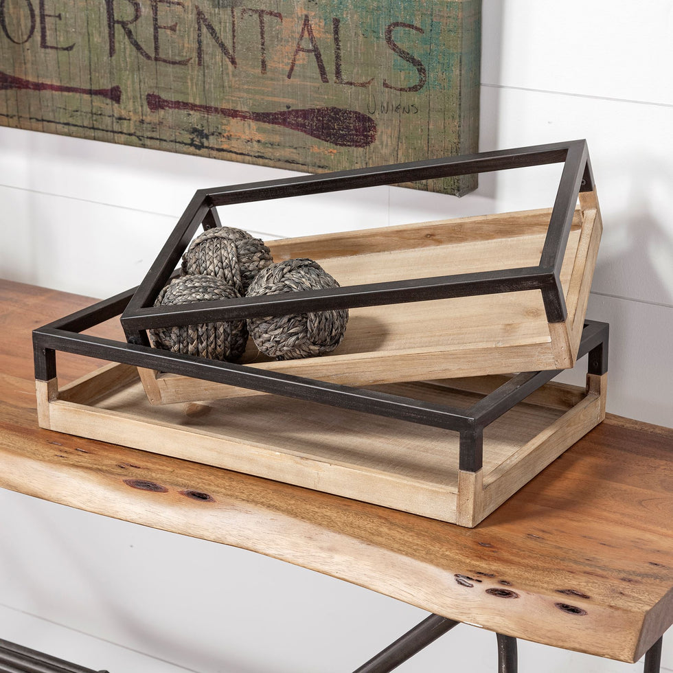Mercana - Ross Tray in Brown, Solid Wood