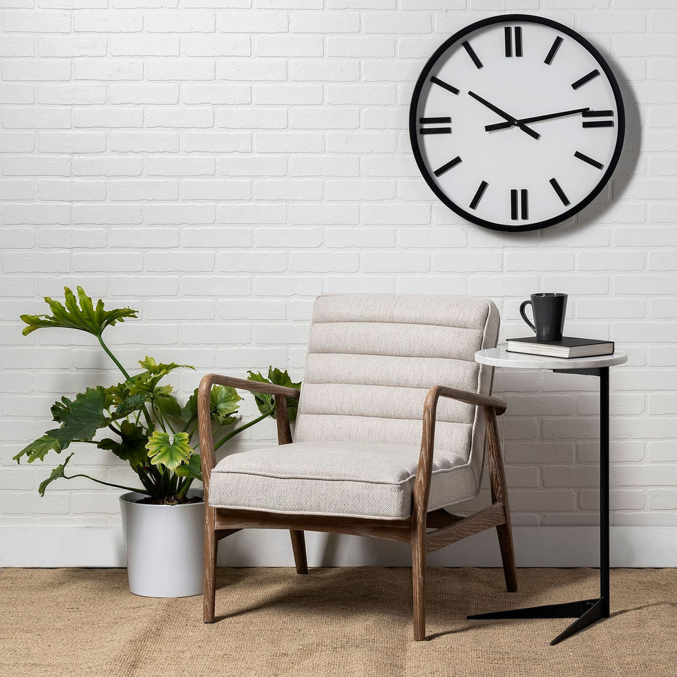 Mercana - Ajax II Accent Chair in Cream, Fabric