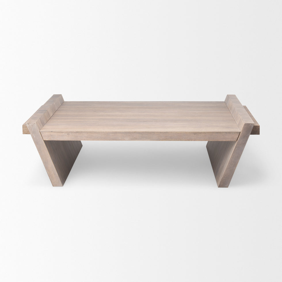 Mercana - Elaine Coffee Table in Brown, Solid Wood