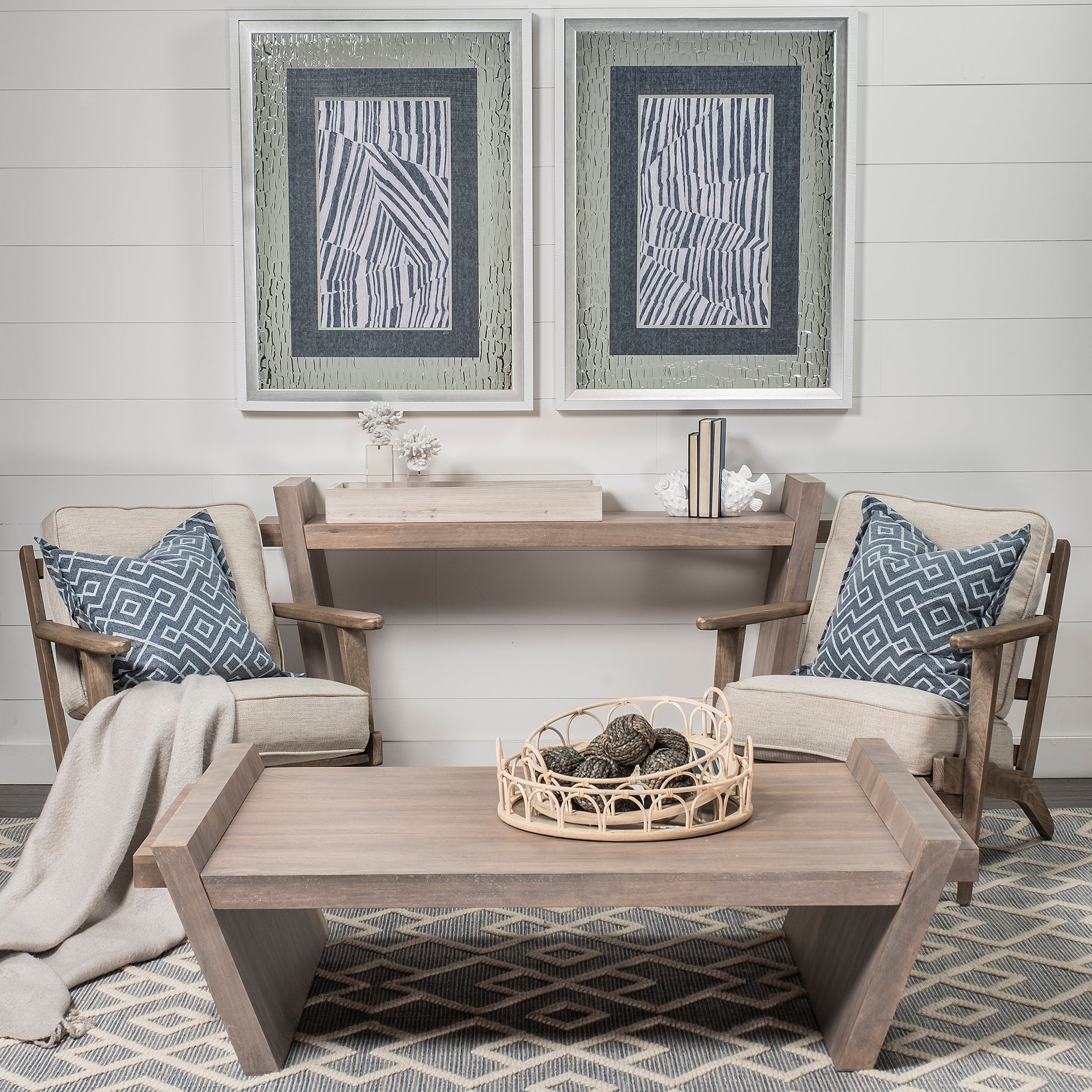 Mercana - Elaine Coffee Table in Brown, Solid Wood