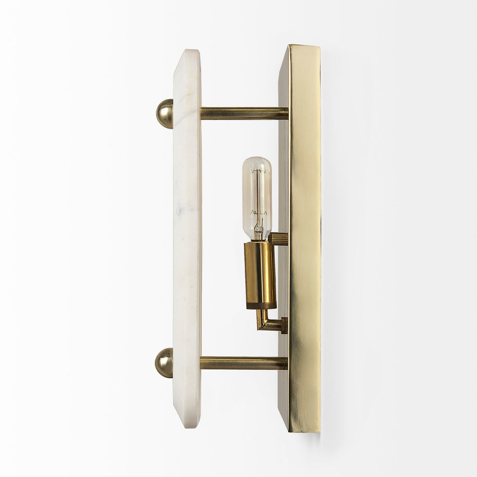 Mercana - Stein Wall Sconce in White, Marble