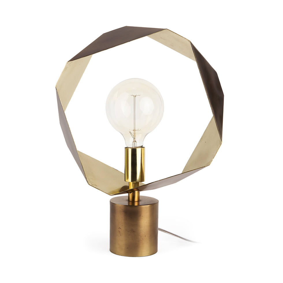 Mercana - Shamir Table Lamp in Gold, Metal